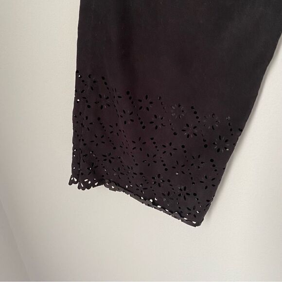 Guess Women’s Black High Rise Eyelet Hem Details - Picture 4 of 6